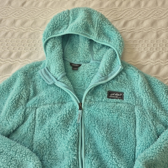 Eddie Bauer Kids Turquoise Fleece Jacket - Picture 1 of 4